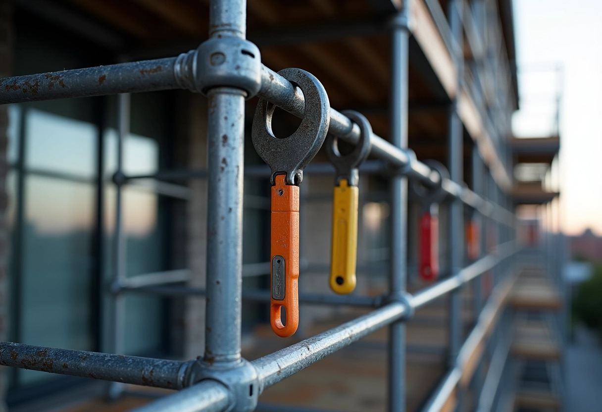 échafaudage  chantier